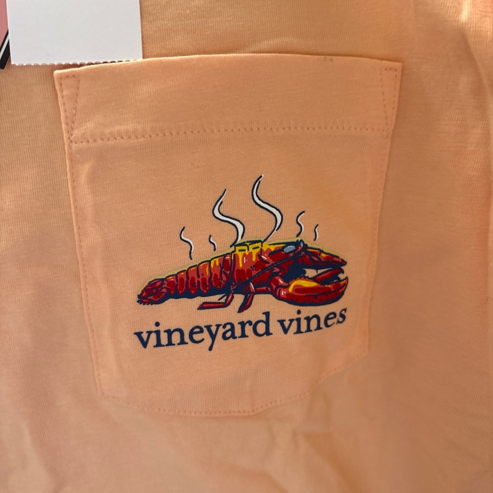 NWT Vineyard Vines Lobster Bake Peach Summer Beach Butter Lemon Orange LARGE - Picture 3 of 4